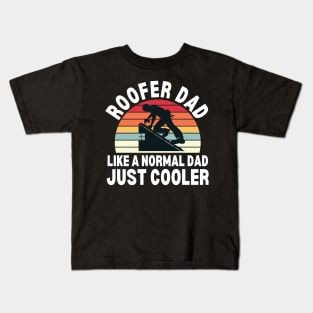 Roofer Dad Kids T-Shirt